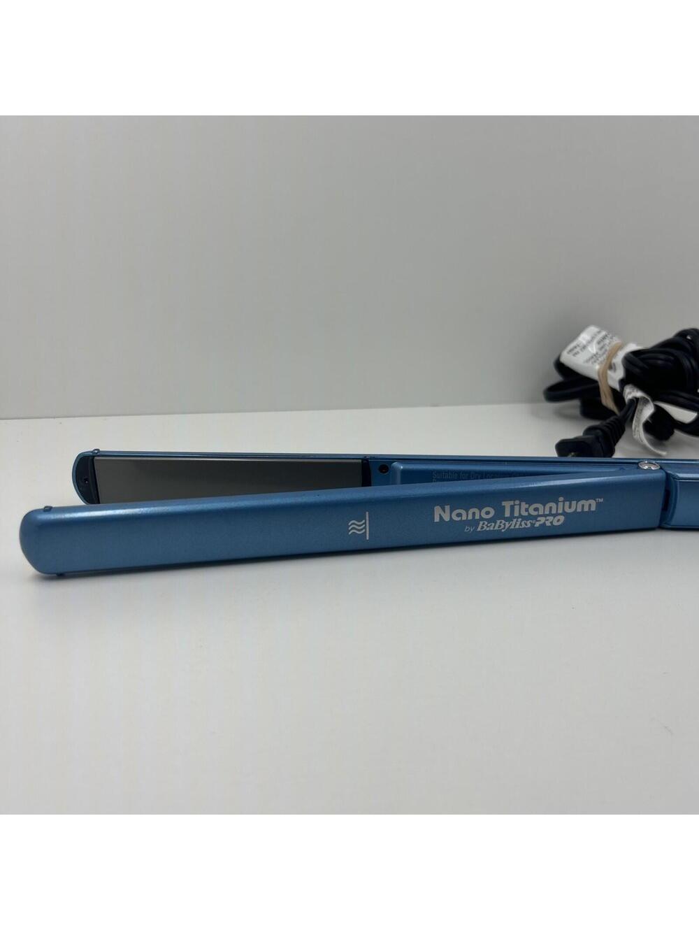 BaByliss Pro Nano Titanium Tested Blue Flat Iron BNT3072C